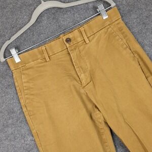 GAP Skinny Chinos Pants‎ Mens 30x34 Khaki Tan Straight Leg Casual